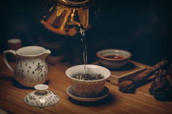 water pouring into gaiwan